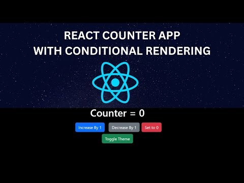 React Counter App with Conditional Rendering | Beginner-Friendly Mini Project