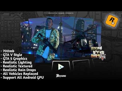 GTA V Project Modpack V2 - For GTA Sa Android | Support All Android GPU