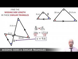 Missing Sides in Similar Triangles