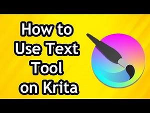 How to Use Text Tool on Krita