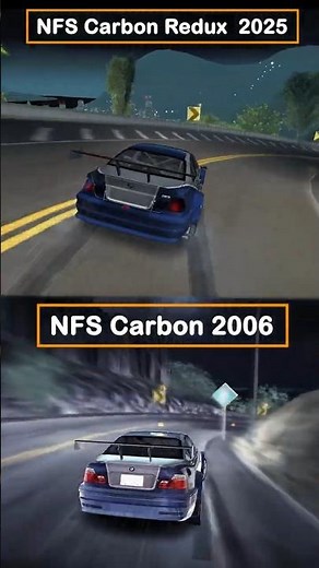 NFS Carbon 2025 Redux vs 2006… The Difference Is INSANE 😳🔥 #shorts #nfscarbon #carbonredux