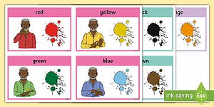BSL Colour Signs Flashcards