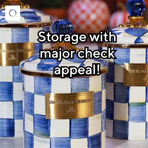 Buy now! Garnish your kitchen with these MacKenzie-Childs canisters. | QVC