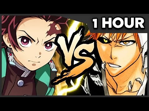 [1 HOUR] TANJIRO VS ICHIGO RAP BATTLE | RUSTAGE ft. Connor Quest!