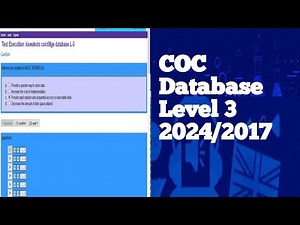 COC DATABASE ADMINISTRATION LEVEL 4 Theory Question and answer part 1