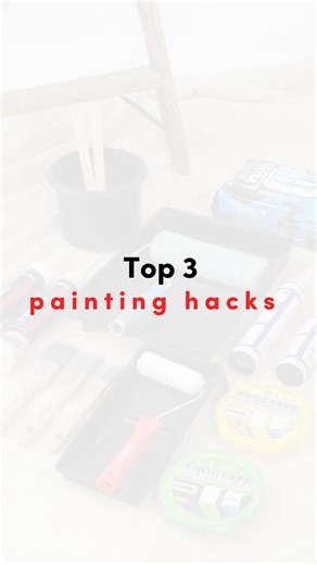 2.5K views · 1.1K reactions | Top 3 Painting Hacks Save these handy tips for your next painting project for a stress-free and flawless job! Let us know if you’ve tried any of these hacks and any that you’d try again. #painting #paintingtips #paintingtipsandtricks #paintinganddecorating #paintinghacks #diytips #diyhacks #diyproject #homedecor | The Paint Shed | Facebook
