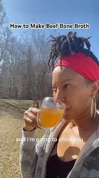 How to Make Organic Beef Bone Broth #bonebroth #beefbroth #healthyrecipes