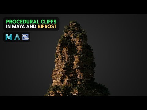 Procedural cliffs in Maya