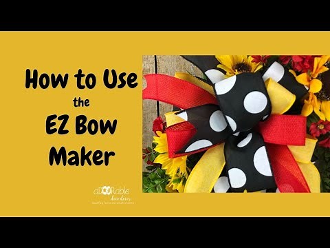 How to Make a Bow with EZ Bow Maker / Beginner Wreath Making Tips