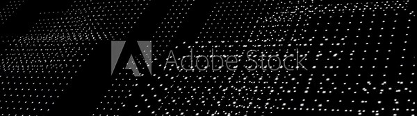 Dynamic Abstract with White Dots on Black Background. The halftone style and dotted gradient add a sophisticated texture, ideal for use in various creative projects.