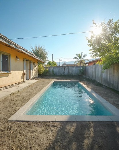 Backyard Mini Pool... . . . . . . . #extrememakeover #BackyardGoals #pooldesign | Kou Yang
