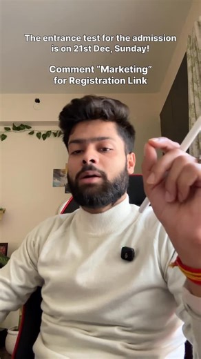 Amazor Talks | MBA | CAT Prep on Instagram: "Please note, there’s an entrance exam for this program which is happening on Sunday 21st December. Comment “Marketing” for the registration link of the exam! #iim #iimmumbai #marketing #digitalmarketing #career #upskilling #collab #ad"