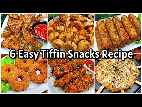 6 Simple and Easy Tiffin Recipes | New Recipe | Tiffin Snacks Recipe | Evening Snacks Recipe