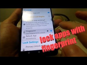 How to lock apps with fingerprint samsung