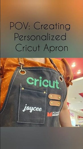 POV: CREATING MY PERSONALIZED CRICUT APRON * USING CRICUT JOY * ARTSY JOYCEE