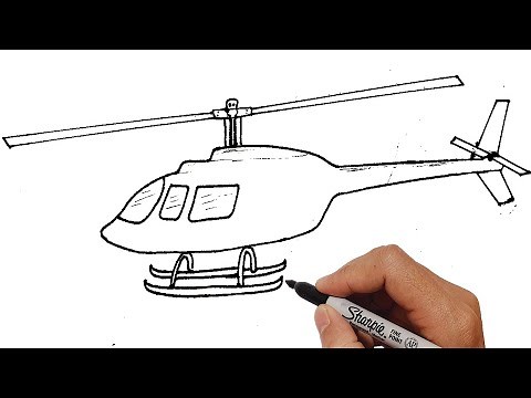 How To Draw A Helicopter Easy Step By Step