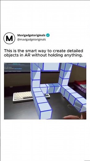 This AR demo highlights how hand-tracking can be used to create and edit voxel-based 3D objects with