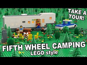 LEGO Fifth Wheel Campsite Custom Build MOC