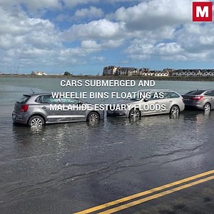 2.1K views · 5 comments | Cars submerged and wheelie bins floating as Malahide Estuary floods | Irish Daily Mirror | Facebook