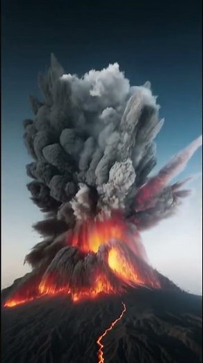 What If Mount Fuji Erupted Today? 🌋 AI Simulation (Drone View)