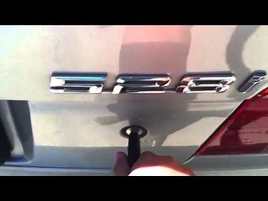 How to: EASY open your 1997 BMW trunk without battery power and without drilling