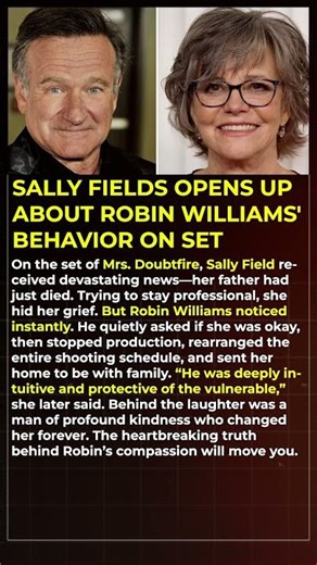 Sally Fields Opens Up About Robin Williams' Behavior on Set #shorts