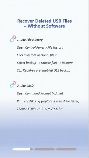 4 Proven Ways to Recover Deleted USB Files FAST!#usb #datarecovery