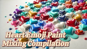 25K views · 327 reactions | Heart Emoji Paint Mixing Compilation #paintmixing #mixingcolors #color #diy #emoji #paint | Miki's Art | Facebook