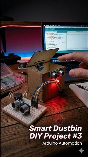 Smart Dustbin Using Arduino 🤖 DIYProject