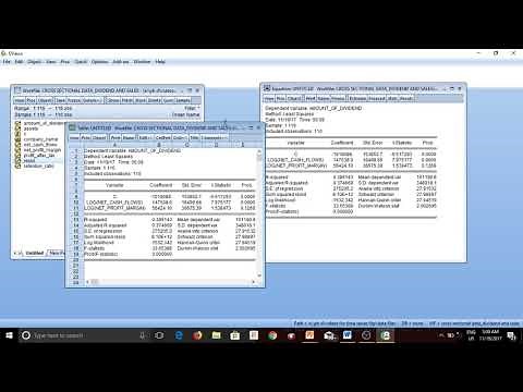 Basic Regression in EViews