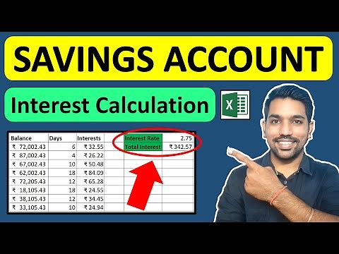 Bank Savings Account Interest Calculation using Excel Calculator [EXAMPLES]