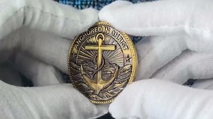 Anchored in Christ Christian Challenge Coin with Hebrews 6:19 Scripture