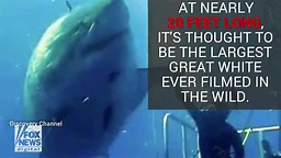 Caught on camera: ‘Largest’ great white ever filmed in the wild