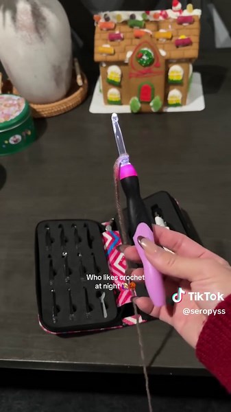 Lighted Crochet Hooks for Nighttime Crafting