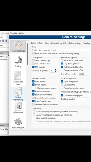 Enable Dark Mode in Code::Blocks.......#codeblocks #darkmode #darktheme #cprogramming #codingtips