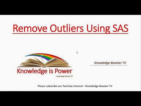 Remove outliers from your dataset using SAS