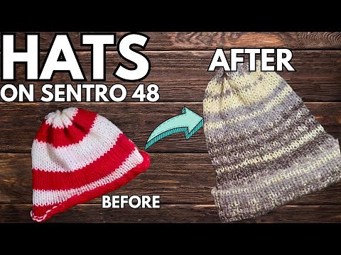 How to Use SENTRO Knitting Machine to Make a Hat - Up Your Beanie Game + FREE Patterns