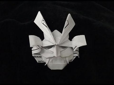 origami samurai mask