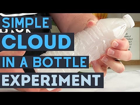 How To Make A Cloud In A Water Bottle | Simple Cloud In A Bottle | Weather Experiment For Kids