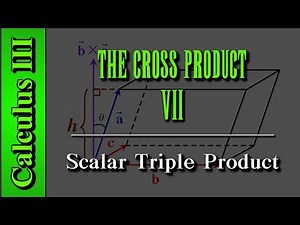Scalar and Vector Triple Product, Volume of Parallelepiped