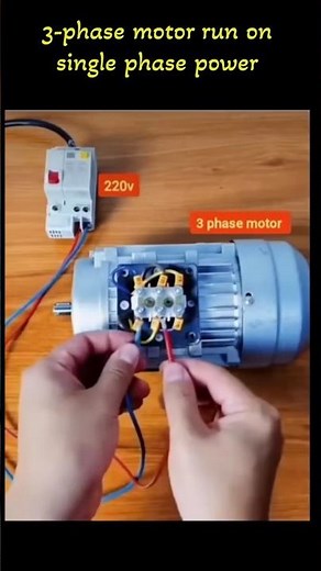 3 phase motor run on single phase power.