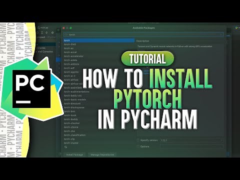 How To Install PyTorch in PyCharm