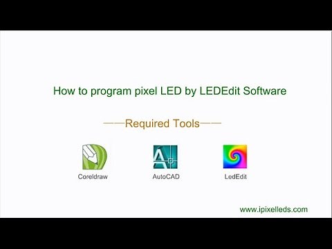 How to use LEDEdit software program pixel LED lamp