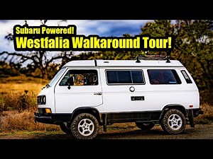 VW Westfalia Vanagon Camper Tour / Walkaround - EJ25 Subaru Swapped