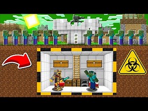 Minecraft ZOMBIE APOCALYPSE DISASTER VILLAGE MOD / BUILD SECRET UNDERGROUND BUNKER ! Minecraft Mods
