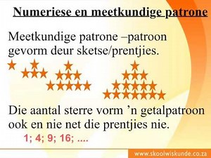 Graad 7 Numeriese Patrone (wiskvaw)