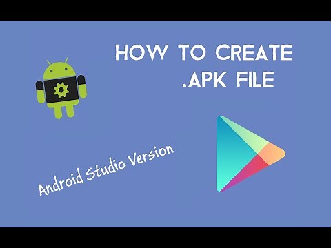 How to create APK file for Distribution
