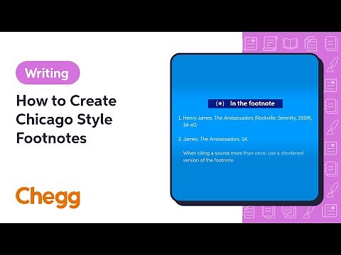 How to Create Chicago Style Footnotes | Chegg