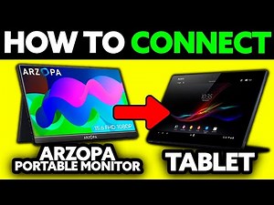 How To Connect Arzopa Portable Monitor to Tablet (2025) - Step by Step