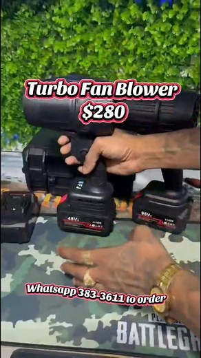 Turbo Fan Blower – $280 Powerful, compact, and perfect for cleaning cars, workshops, yards, and tight spaces. This Turbo Fan Blower delivers strong airflow with full control thanks to its variable-speed trigger. ✅ High-Power Airflow – Clears dust, leaves & debris fast ✅ Variable Speed Adjustment Trigger – Control the airflow exactly how you need ✅ Rechargeable Battery Included – Long-lasting performance ✅ Fast Charger Included – Always ready when you are ✅ Protective Carry Case – Easy to store a
